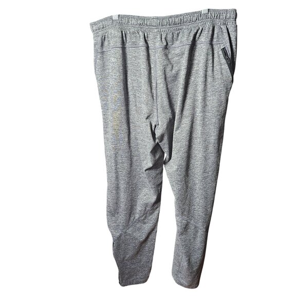 Heather Gray Mens Zip Pocket Athletic Joggers XL - Performance Stretch - Picture 6 of 6